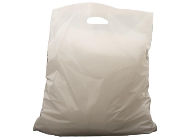 Bærepose plast 45x45x4cm 40my 15L (500) Hvit 